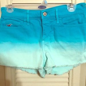 Hollister blue denim shorts